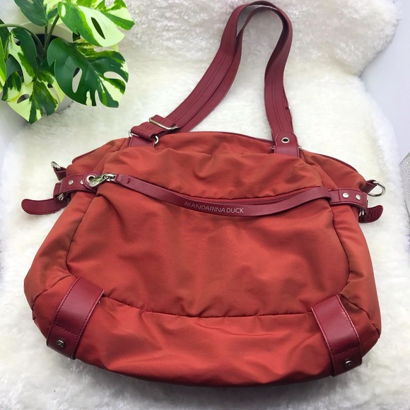 mandarina duck Handbags - Mandarins Duck travel bag (orangy red)